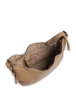 Me and My Bag Beuteltasche fein genarbtes Leder hellbraun