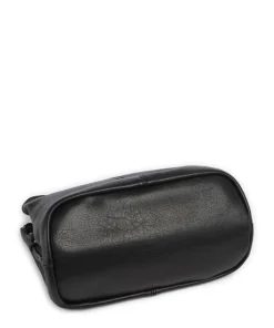 Me and My Bag Schultertasche fein genarbtes Leder schwarz