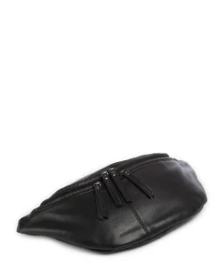 Me and My Bag Umhängetasche fein genarbtes Leder schwarz