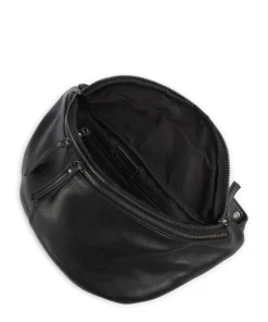 Me and My Bag Umhängetasche fein genarbtes Leder schwarz