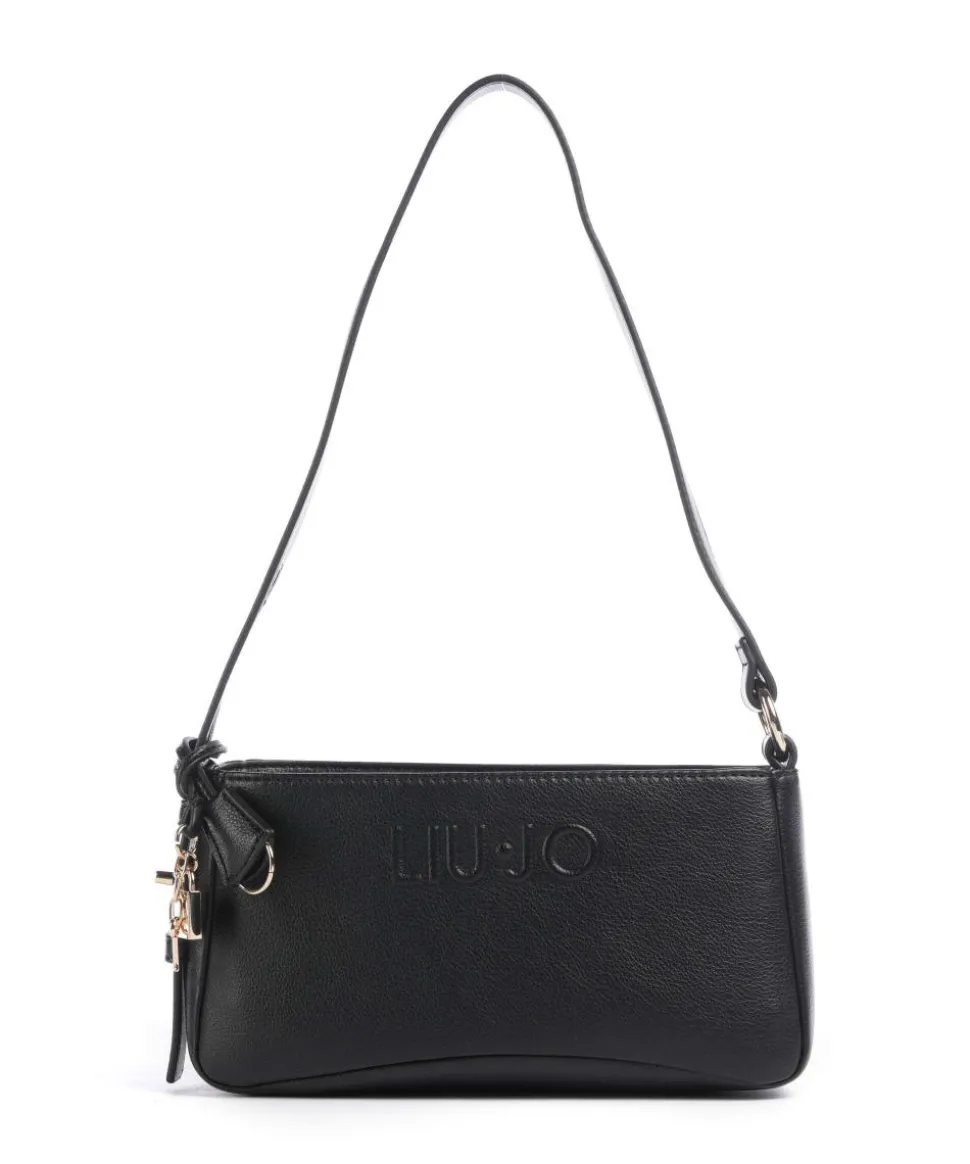 Mediana M Schultertasche Lederimitat schwarz