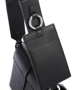 Mel Umhängetasche Lederimitat schwarz