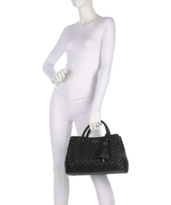 Melisandra Handtasche Lederimitat schwarz