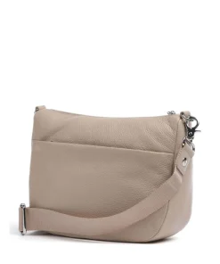 Mellow Leather Umhängetasche genarbtes Kalbsleder taupe