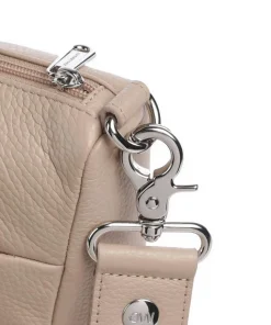 Mellow Leather Umhängetasche genarbtes Kalbsleder taupe