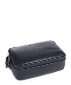 Mellow Leather Umhängetasche genarbtes Kalbsleder dunkelblau