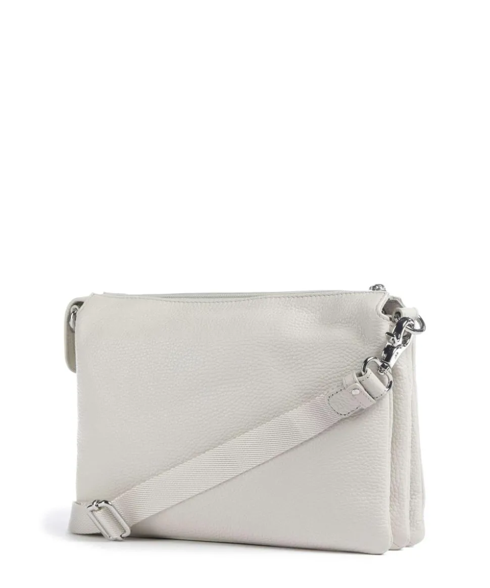 Mellow Leather Umhängetasche genarbtes Kalbsleder creme