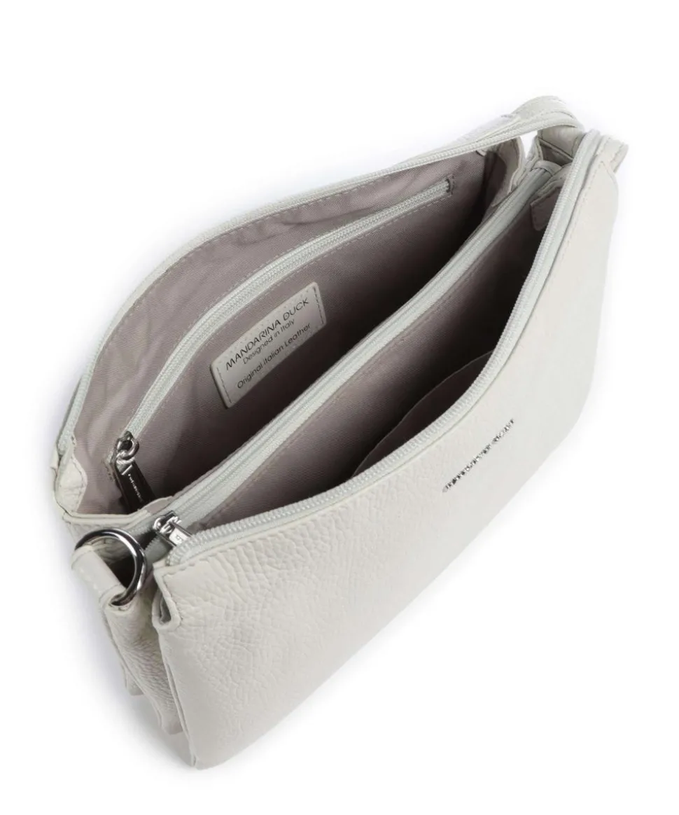 Mellow Leather Umhängetasche genarbtes Kalbsleder creme