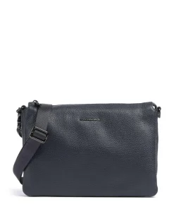 Mellow Leather Umhängetasche genarbtes Kalbsleder dunkelblau