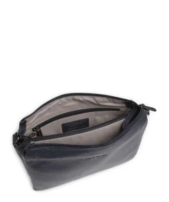 Mellow Leather Umhängetasche genarbtes Kalbsleder dunkelblau