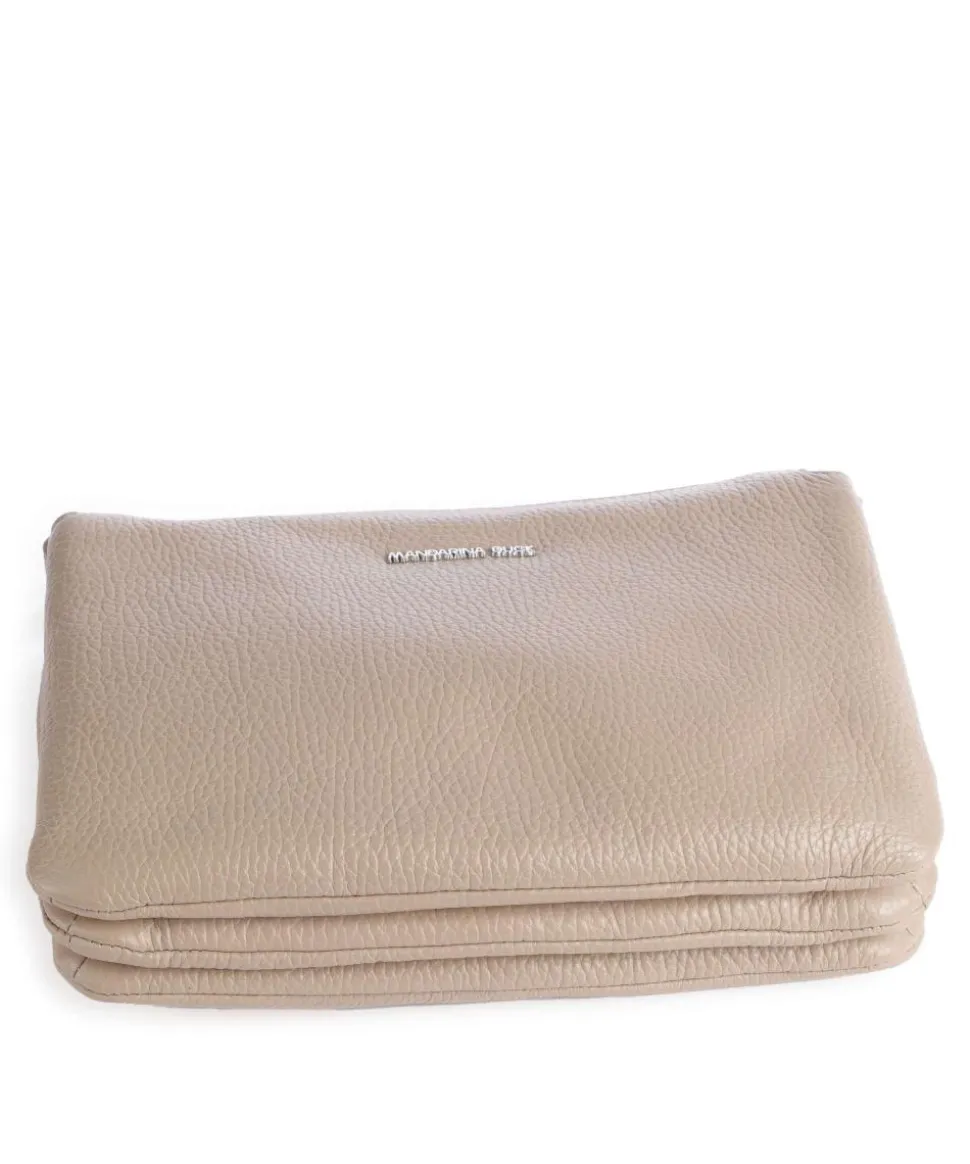 Mellow Leather Umhängetasche genarbtes Kalbsleder taupe