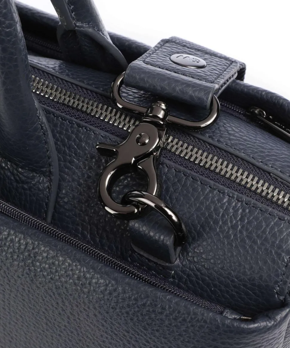 Mellow Urban Aktentasche 14″ genarbtes Kalbsleder dunkelblau