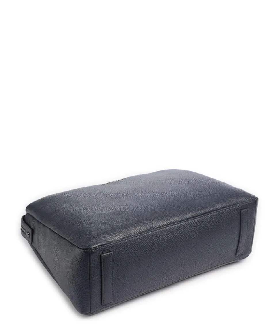 Mellow Urban Aktentasche 14″ genarbtes Kalbsleder dunkelblau