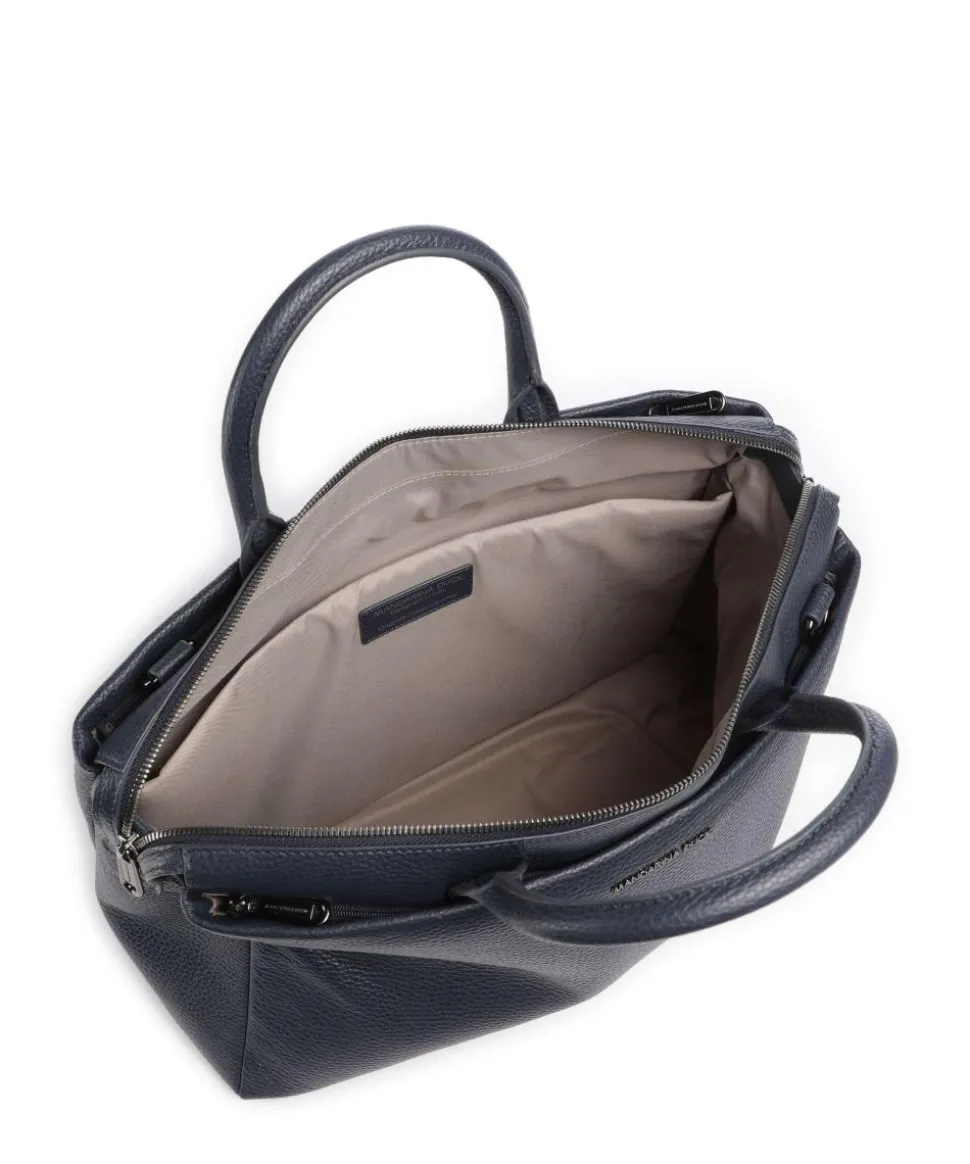 Mellow Urban Aktentasche 14″ genarbtes Kalbsleder dunkelblau