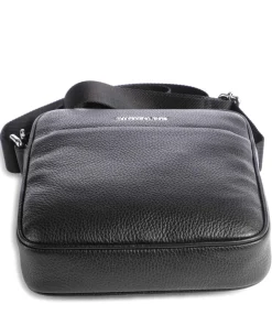 Mellow Urban Umhängetasche genarbtes Kalbsleder schwarz