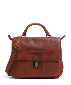Melody Handtasche genarbtes Rindsleder cognac