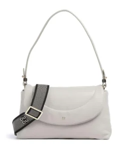 Melville S. Schultertasche fein genarbtes Leder hellgrau