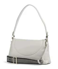 Melville S. Schultertasche fein genarbtes Leder hellgrau