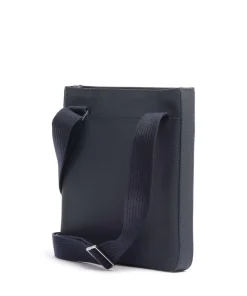 Mens Classic Umhängetasche Lederimitat navy