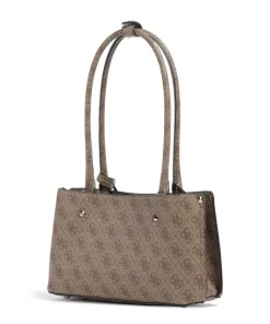 Meridian 4G Logo Schultertasche Lederimitat braun