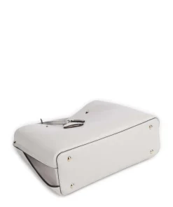 Meridian Handtasche Lederimitat creme