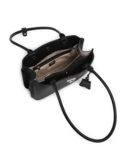 Meridian Schultertasche Lederimitat schwarz