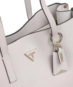 Meridian Shopper Lederimitat hellgrau