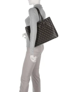 Meridian Shopper Lederimitat dunkelbraun