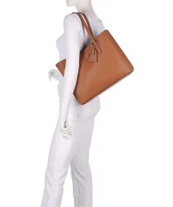 Meridian Shopper Lederimitat cognac