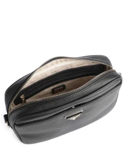 Meridian Umhängetasche Lederimitat schwarz