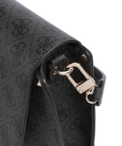 Meridian Umhängetasche Lederimitat dunkelgrau