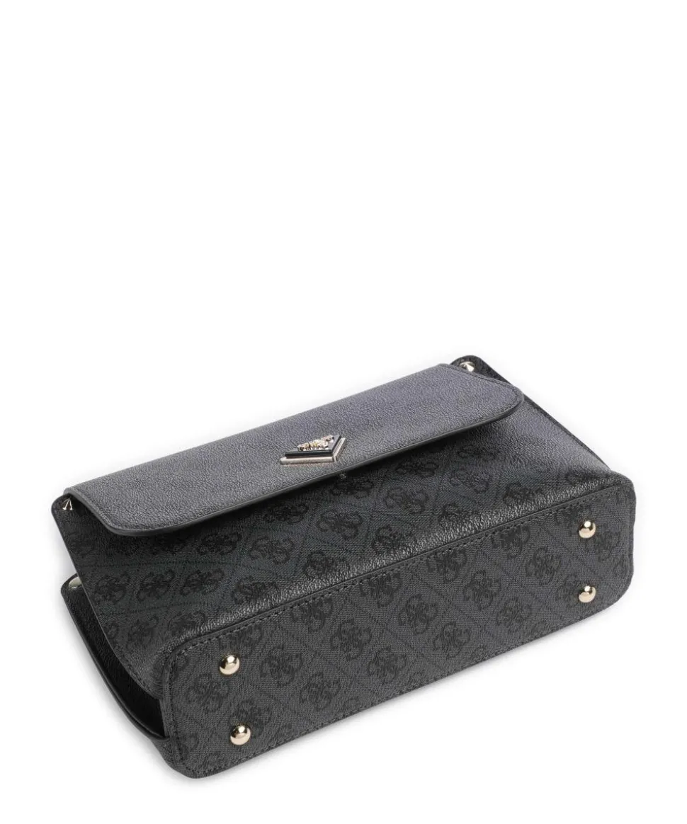 Meridian Umhängetasche Lederimitat dunkelgrau