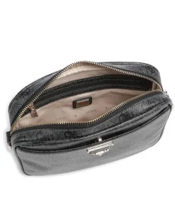 Meridian Umhängetasche Lederimitat dunkelgrau