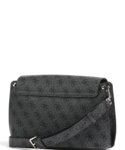 Meridian Umhängetasche Lederimitat dunkelgrau