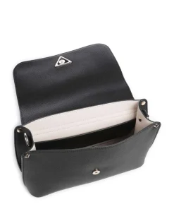 Meridian Umhängetasche Lederimitat schwarz