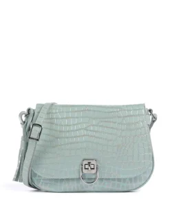 Mermaid Umhängetasche geprägtes Rindsleder mintgrün