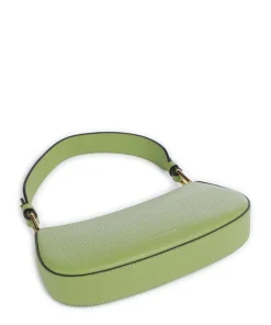 Merveille Schultertasche genarbtes Leder grün