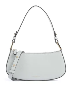 Merveille Schultertasche genarbtes Leder hellblau