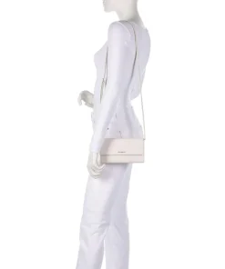 Metallic Soft Geldbörse Leder weiß