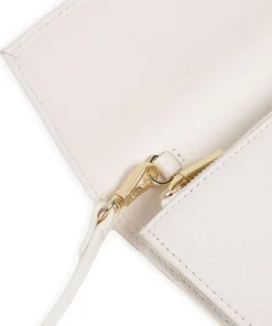 Metallic Soft Geldbörse Leder weiß