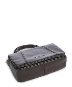 Mila Icon Silky Umhängetasche Lammleder dunkelbraun