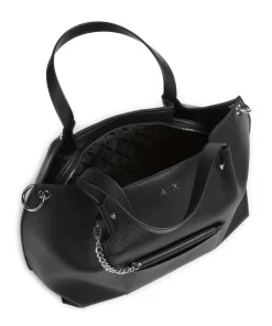 Mila L Shopper Lederimitat schwarz