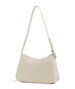 Mila M Schultertasche Lederimitat creme