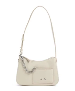 Mila Mini Schultertasche Lederimitat creme