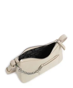 Mila Mini Schultertasche Lederimitat creme