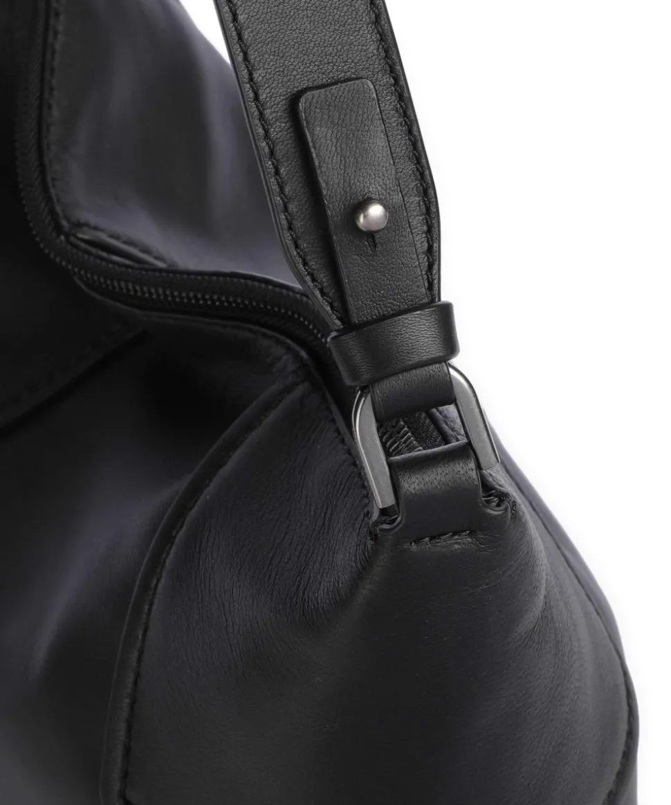 Mila Tokyo Sheep M Beuteltasche Schafsleder schwarz