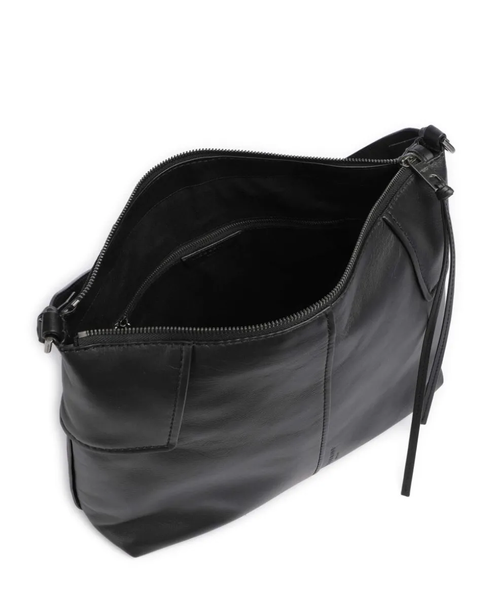 Mila Tokyo Sheep M Beuteltasche Schafsleder schwarz