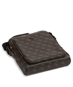 Milano Eco Umhängetasche Lederimitat dunkelbraun