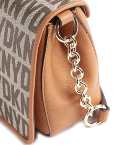 Milano Seventh Avenue Umhängetasche Lederimitat, genarbtes Rindsleder braun