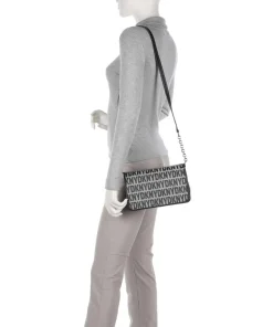 Milano Seventh Avenue Umhängetasche Lederimitat, genarbtes Rindsleder schwarz